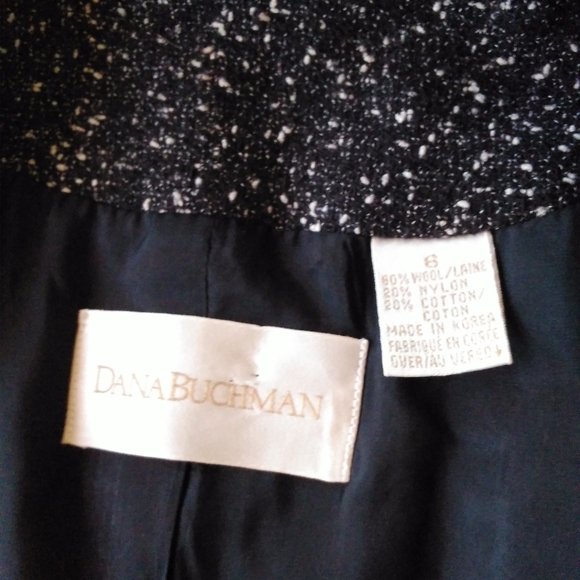 Dana Buchman 2-PC Women's Wool Jacket and Skirt Suit. Jacket Size 6. Skirt size8 - Picture 7 of 15